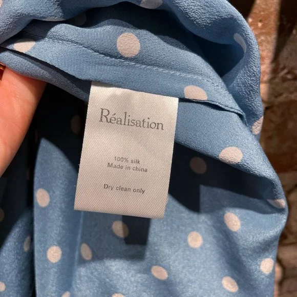 réalisation par blue polka dot wrap dress - Picture 4 of 5